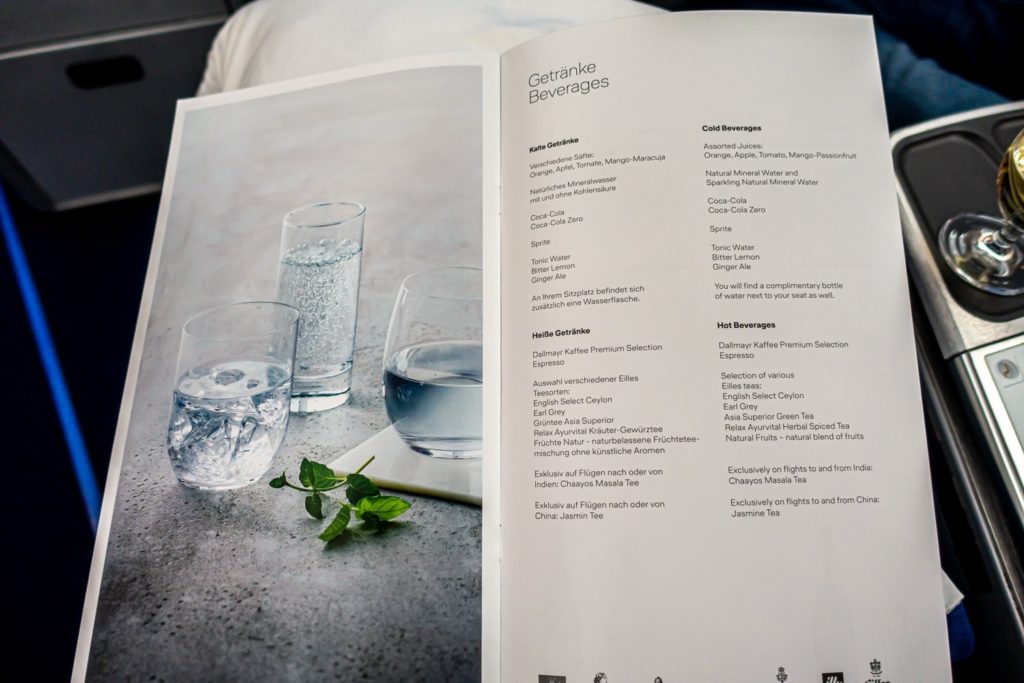 Lufthansa A350 LH475 classe affaires 49