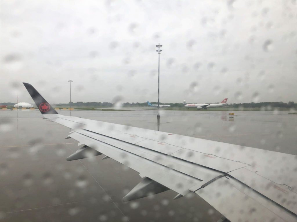 air canada pluie tarmac