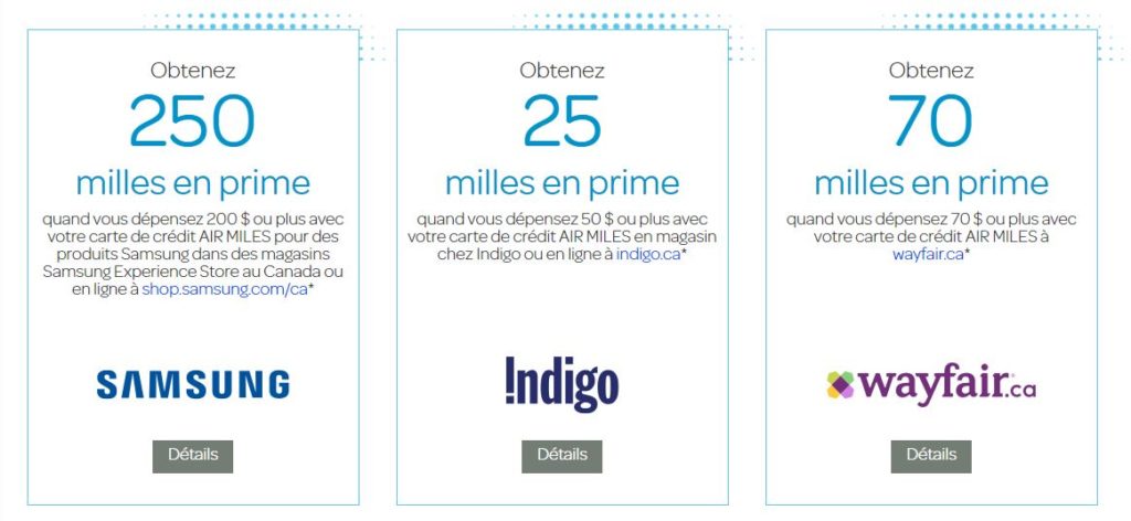 milles a la carte offres