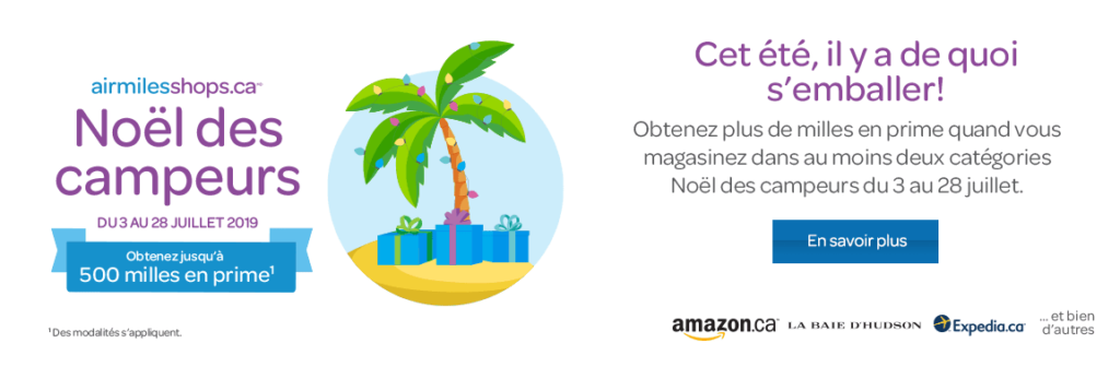 noel des campeurs air miles