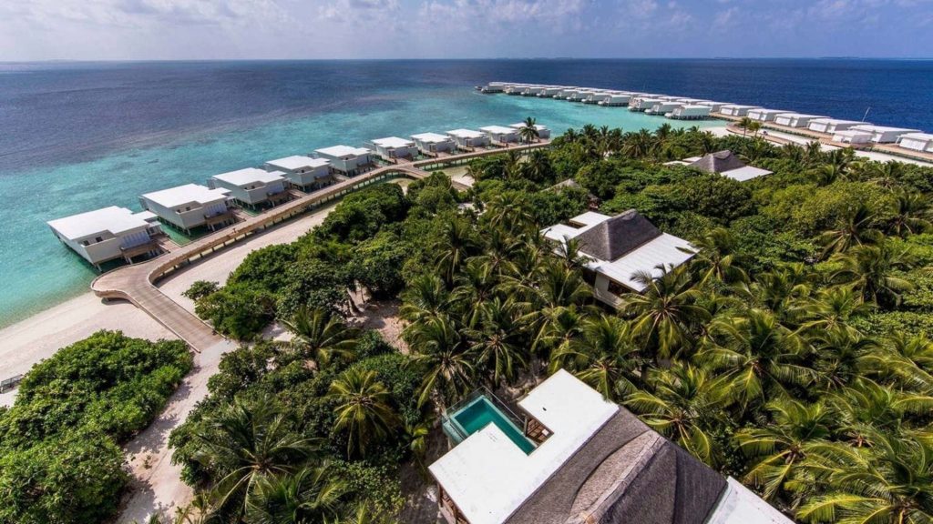 Arial Veiw at Amilla Fushi Maldives