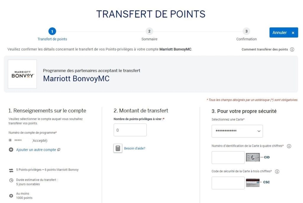 amex transfert 10 fr