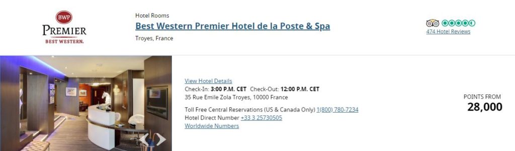 best western premier hotel de la poste prix