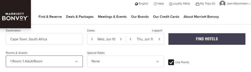 burn points marriott