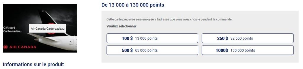 cartes cadeaux ac amex fr