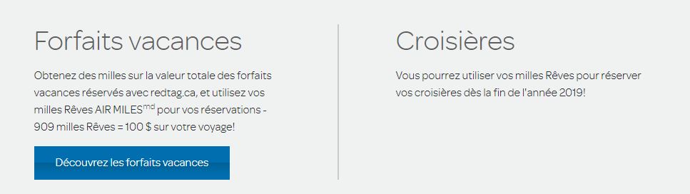 forfait vacances milles reves