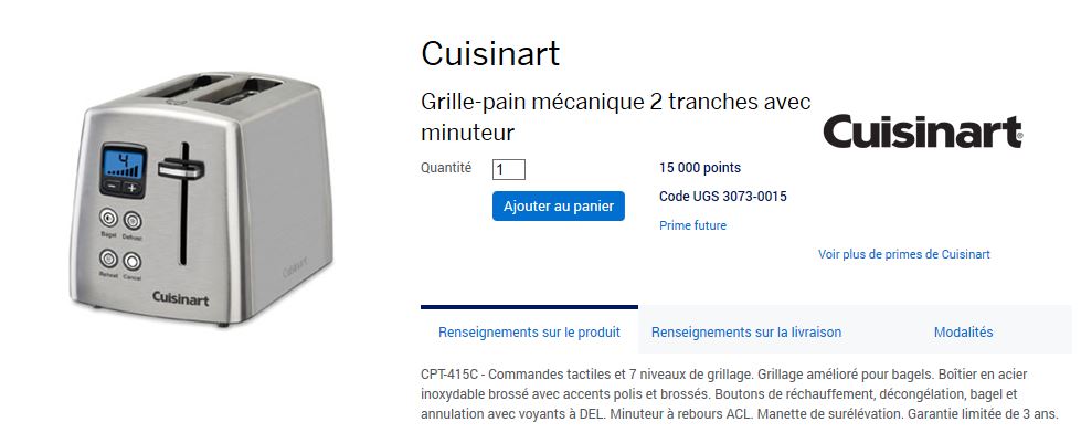 grille pains amex fr