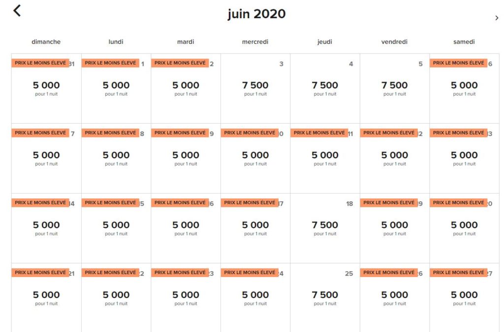 Marriott Bonvoy recherche dates flexibles indonesie