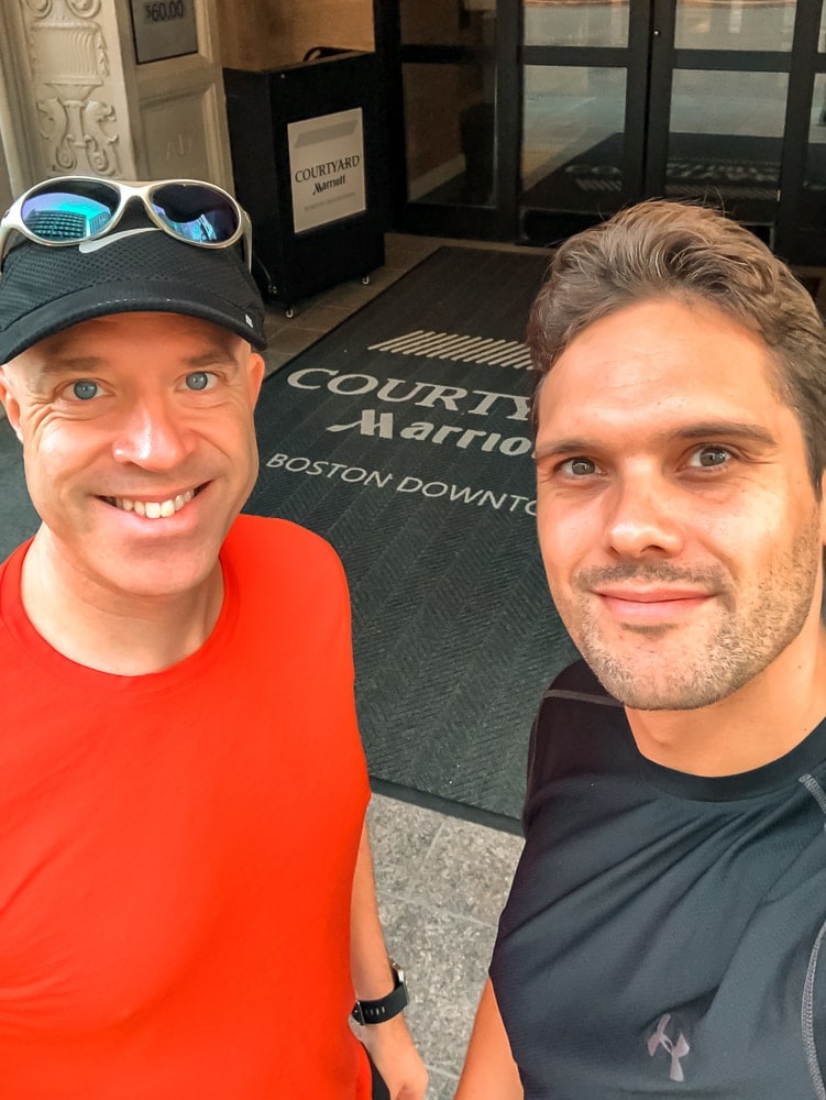 jogging jf jm courtyard