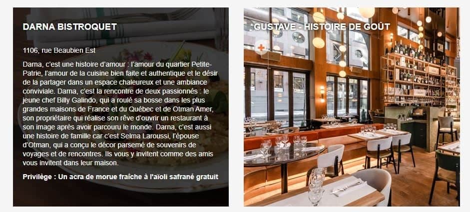 restaurants mtlatable