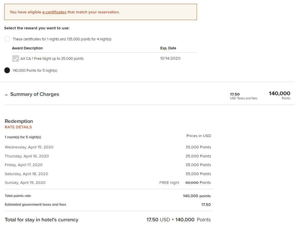 ac hotel times square points use 5 nights