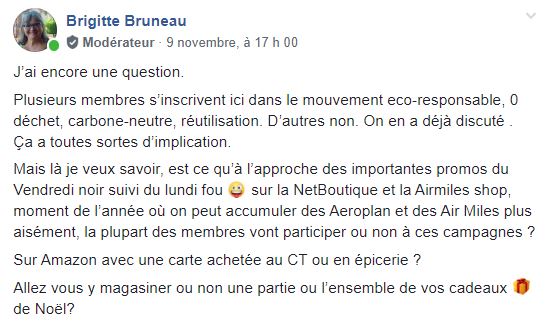 Portrait De Notre Communauté: Les Points Et Les Achats Du Vendredi Fou!