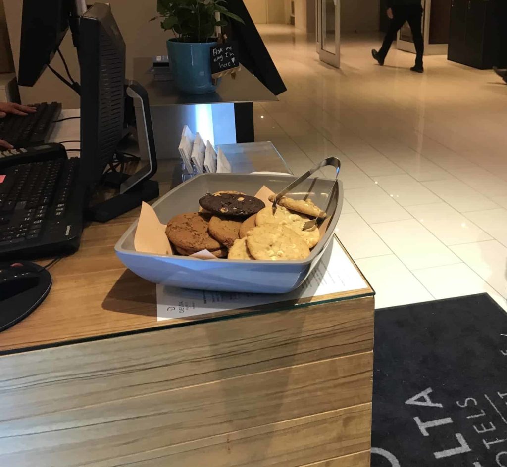 Biscuits à la réception