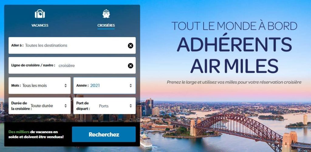 croisiere air miles