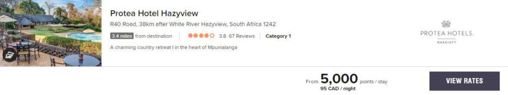 Rates Protea Hazyview