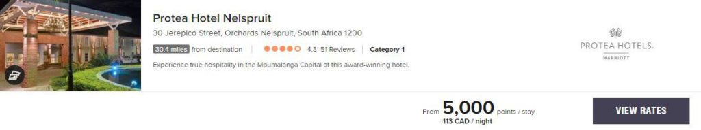 Rates Protea Nelspruit