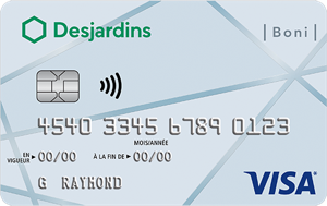 B Carte Boni Visa Desjardins F