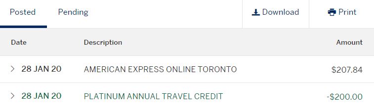 Annual Platine Credit 200 Fr