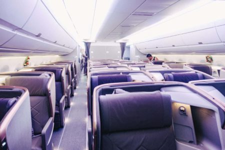 Singapore Airlines A350 Business Class Cabine