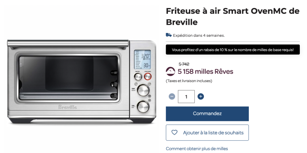 Friteuse À Air Air Miles