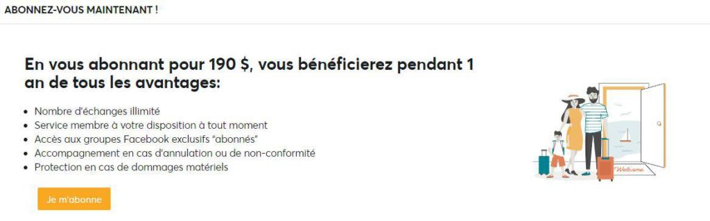 Home Exchange Abonnement