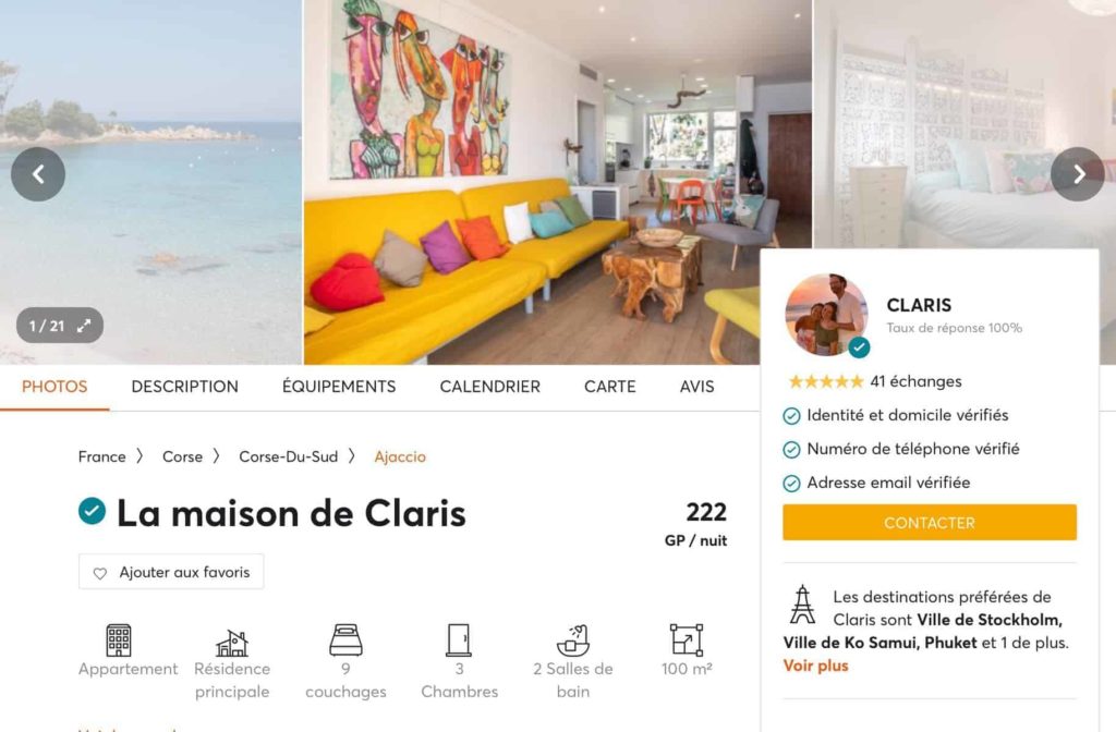 Home Exchange Claris