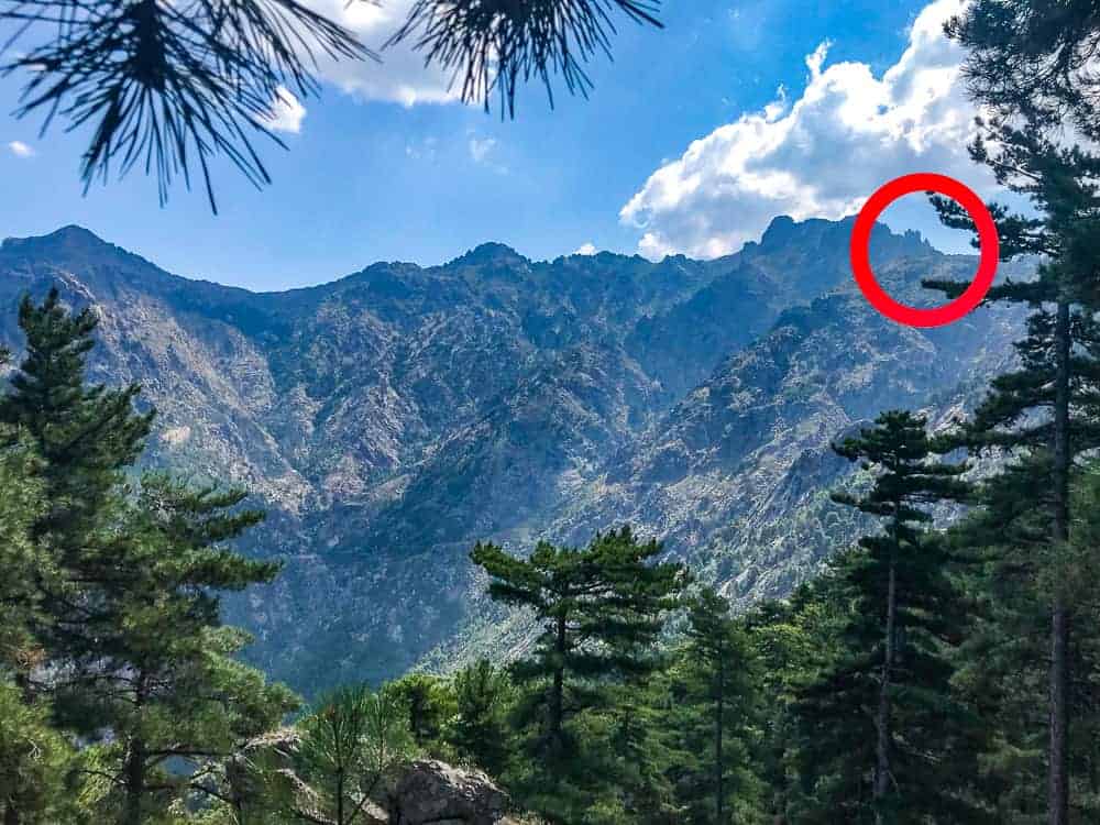 Traveller who made the great hike in Corsica the GR20