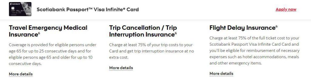 assurances 75 scotia passeport