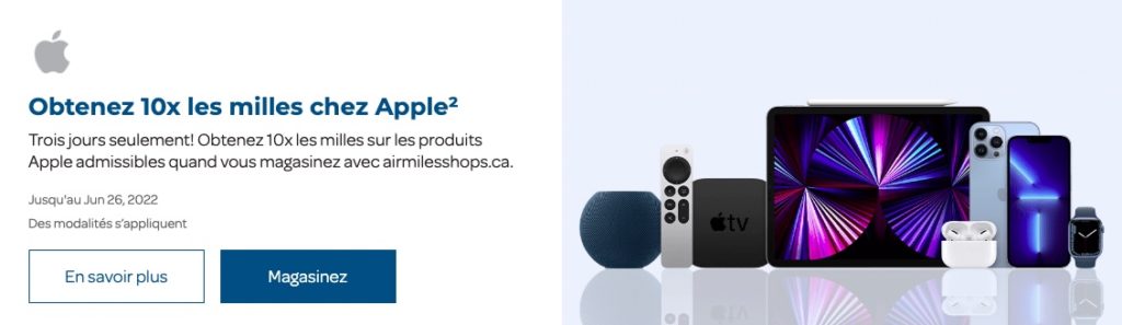 Air Miles Apple Juin 2022 Fr