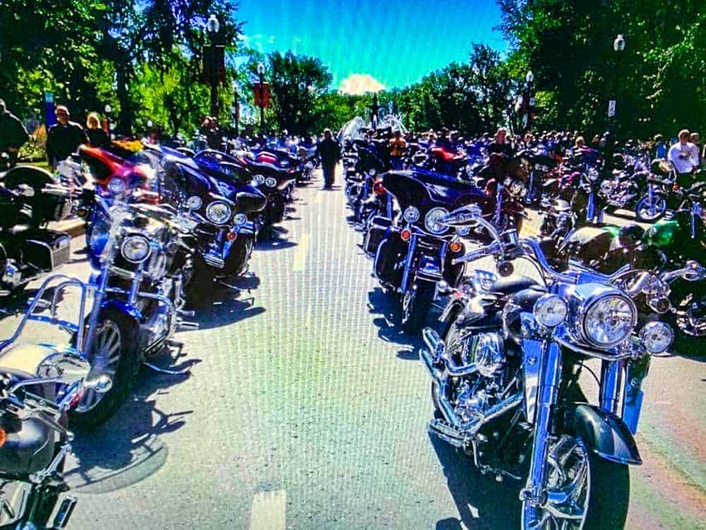 regroupement de motos