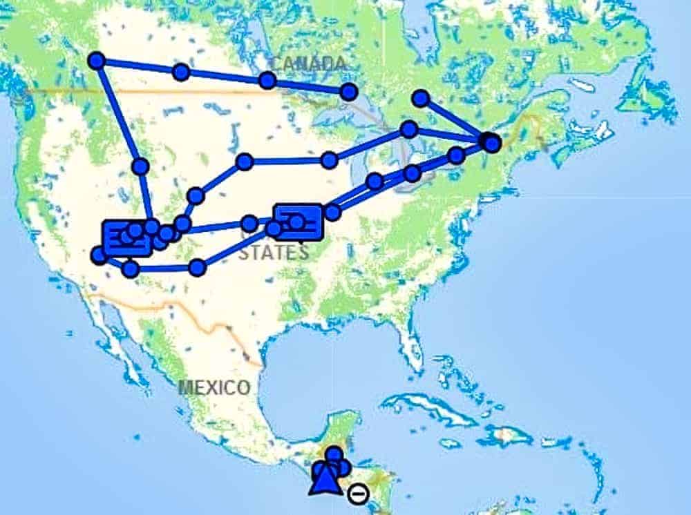 itinéraire d'un road trip en moto aux états unis