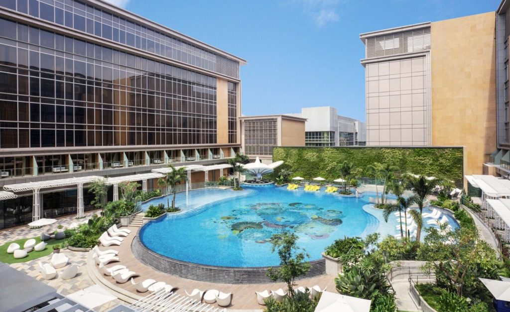 Piscine Hotel Sheraton Manila Credit Marriott