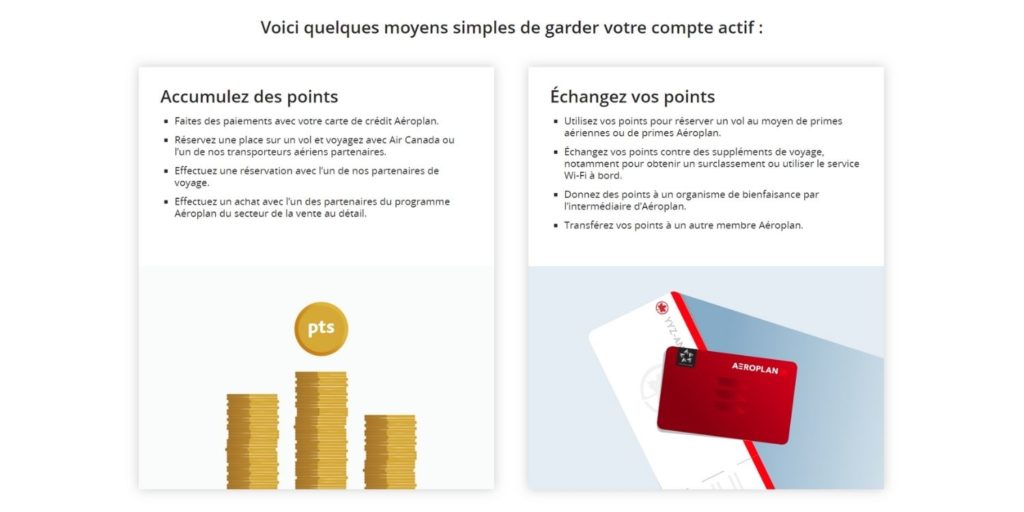 Aeroplan Accumuler Utiliser