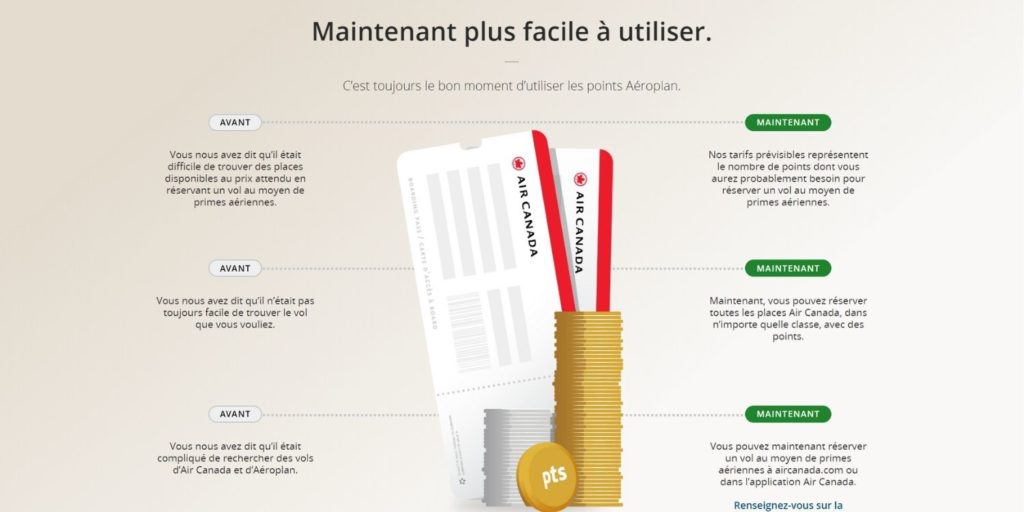 Aeroplan Maintenant Facile