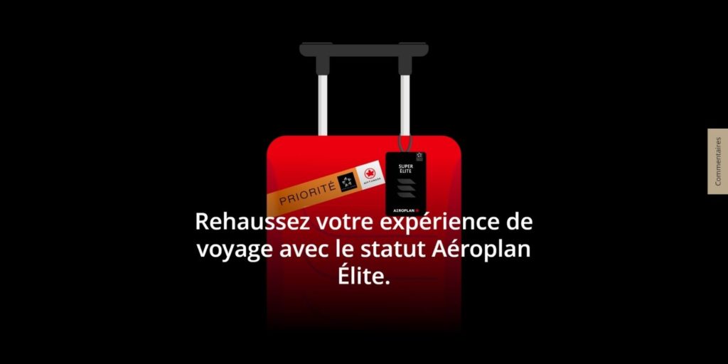 Aeroplan Statut Elite