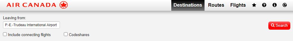 Carte Vols Ac Parametres