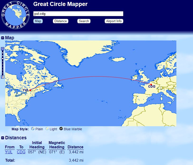 Gcm Distance Deux Aeroports