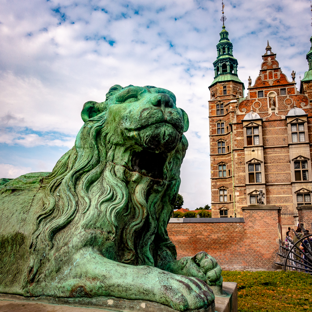 Copenhague Statue de Lion au Château de Rosenborg