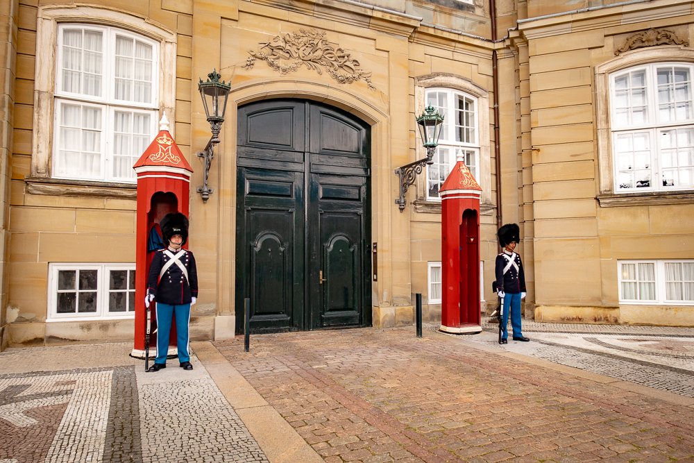 Copenhague Amalienborg Résidence d'hiver de la Reine