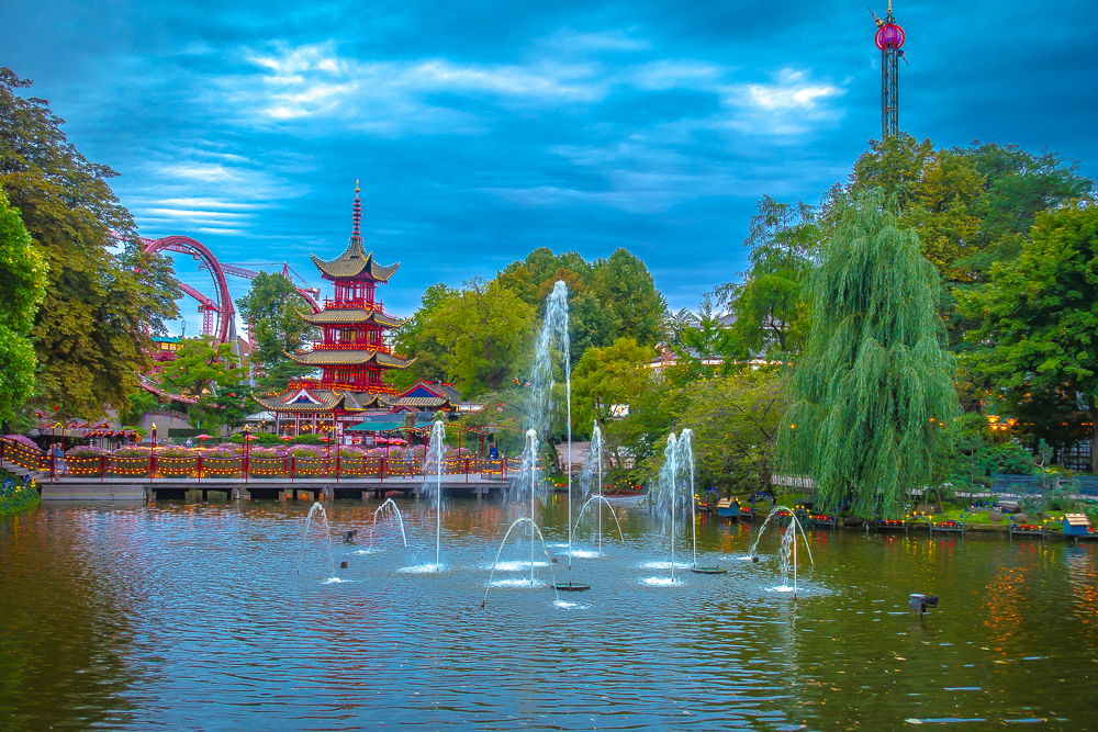 Copenhague Jardins de Tivoli