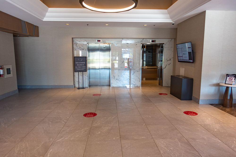 Hotel Marriott Aeroport De Vancouver Hall de réception