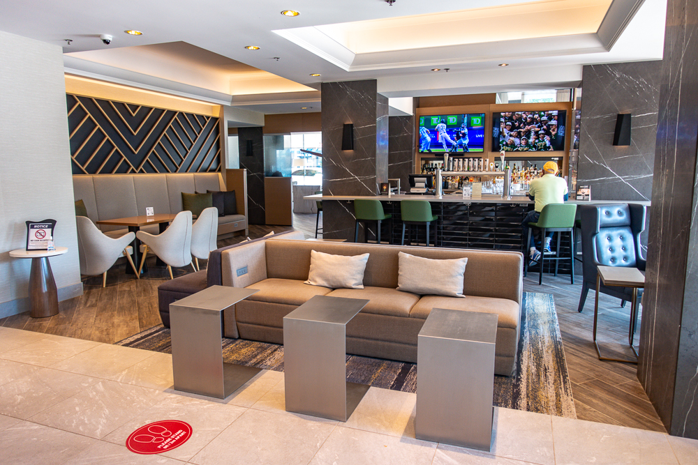 Hotel Marriott Aeroport De Vancouver Hall de réception