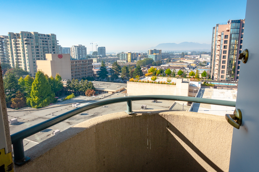 Hotel Marriott Aeroport De Vancouver Balcon de la chambre