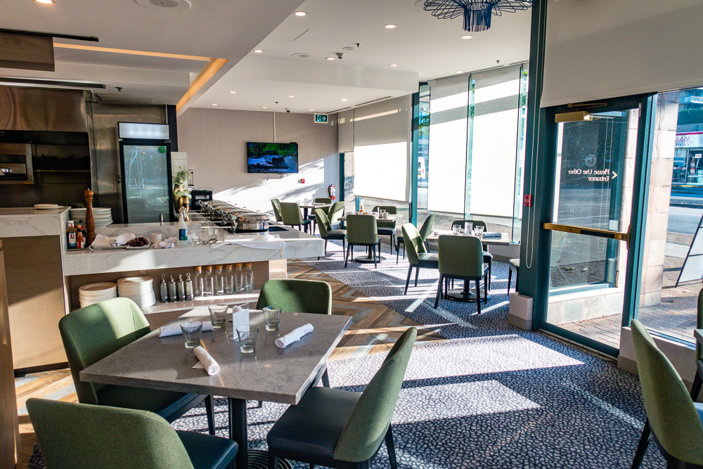 Hotel Marriott Aeroport De Vancouver Salle de restauration