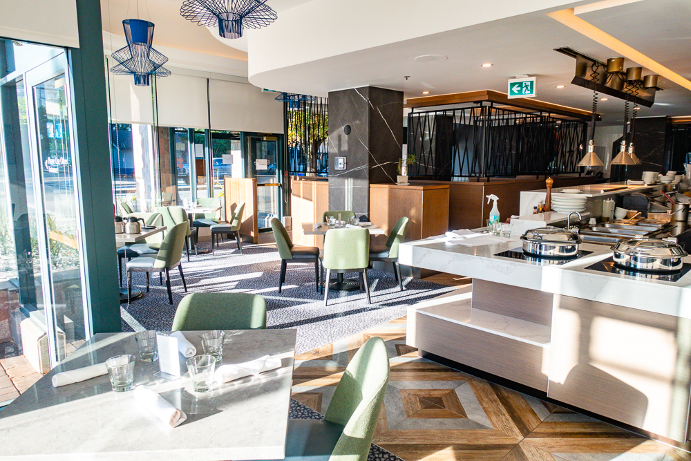 Hotel Marriott Aeroport De Vancouver Salle de restauration