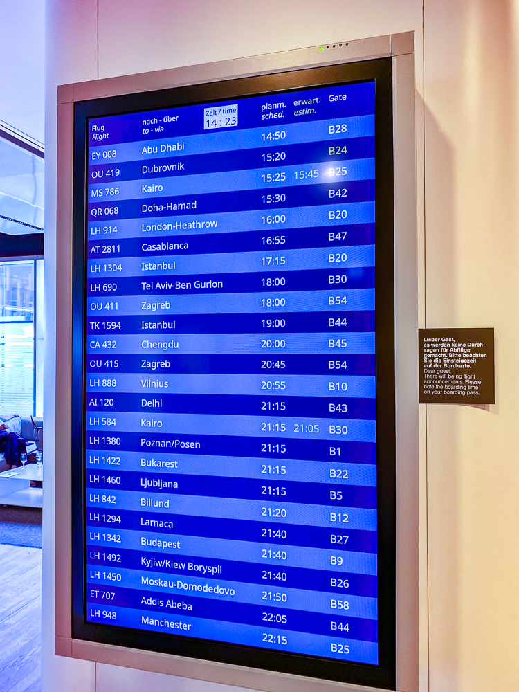 Lufthansa Senator Lounge Fra B 18