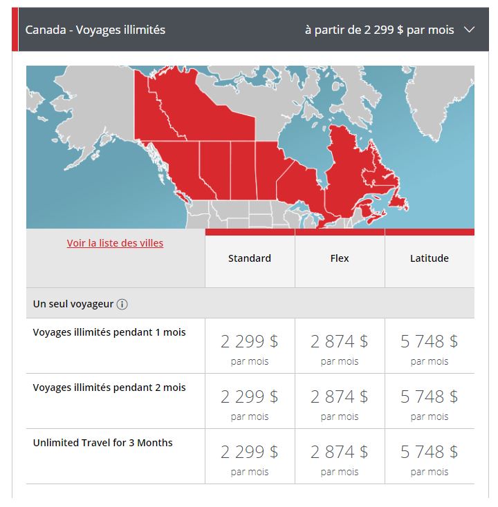 Flights Pass Canada Fr
