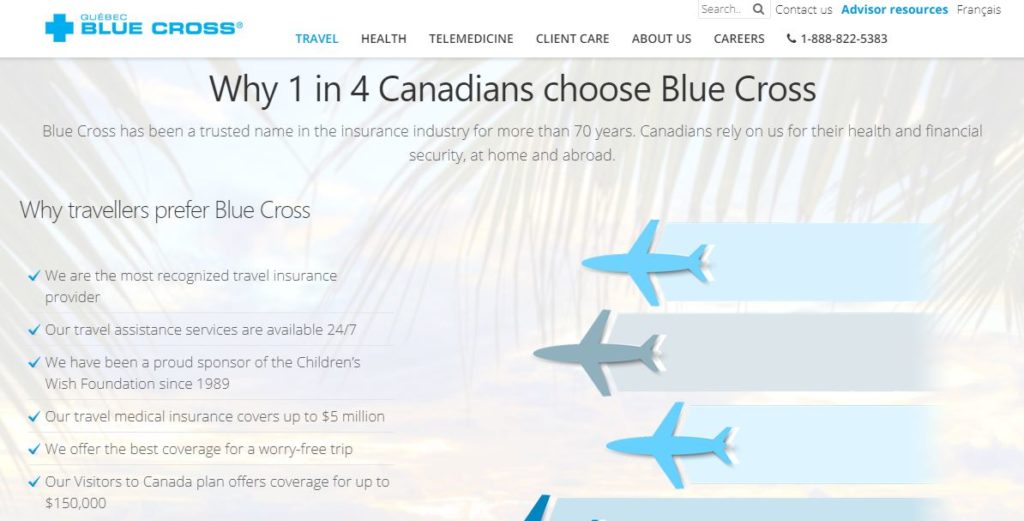 Blue Cross website FR
