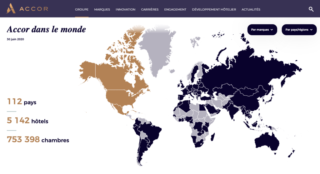 Le Groupe Accor Dans Le Monde