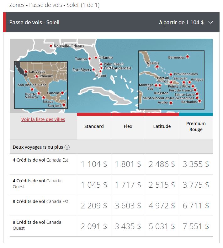 Passe De Vols Soleil Fr